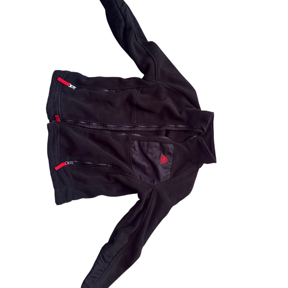 Adidas Black Jacket with Red Accents